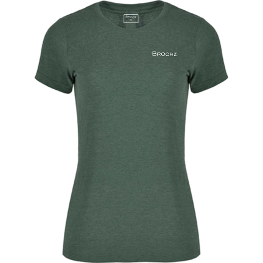 Camiseta Deporte Mujer Manga Corta - Tejido Tubular Vigoré Verde Botella - Brochz Brochz