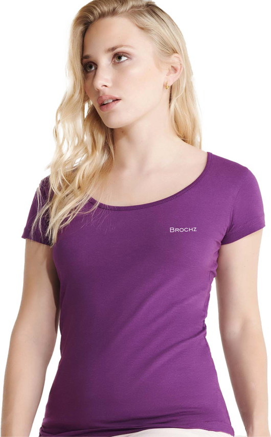 Women's Short Sleeve Sport T-shirt - 100% Cotton Premium Fabric 
