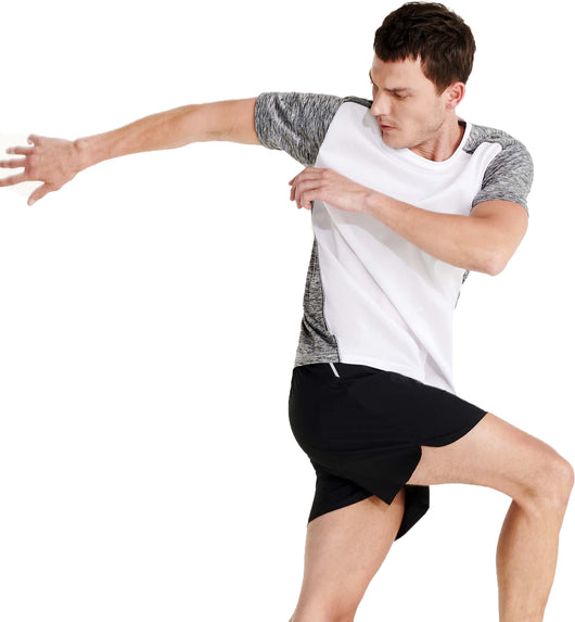 Short de sport avec slip intérieur pour homme - Taille élastique